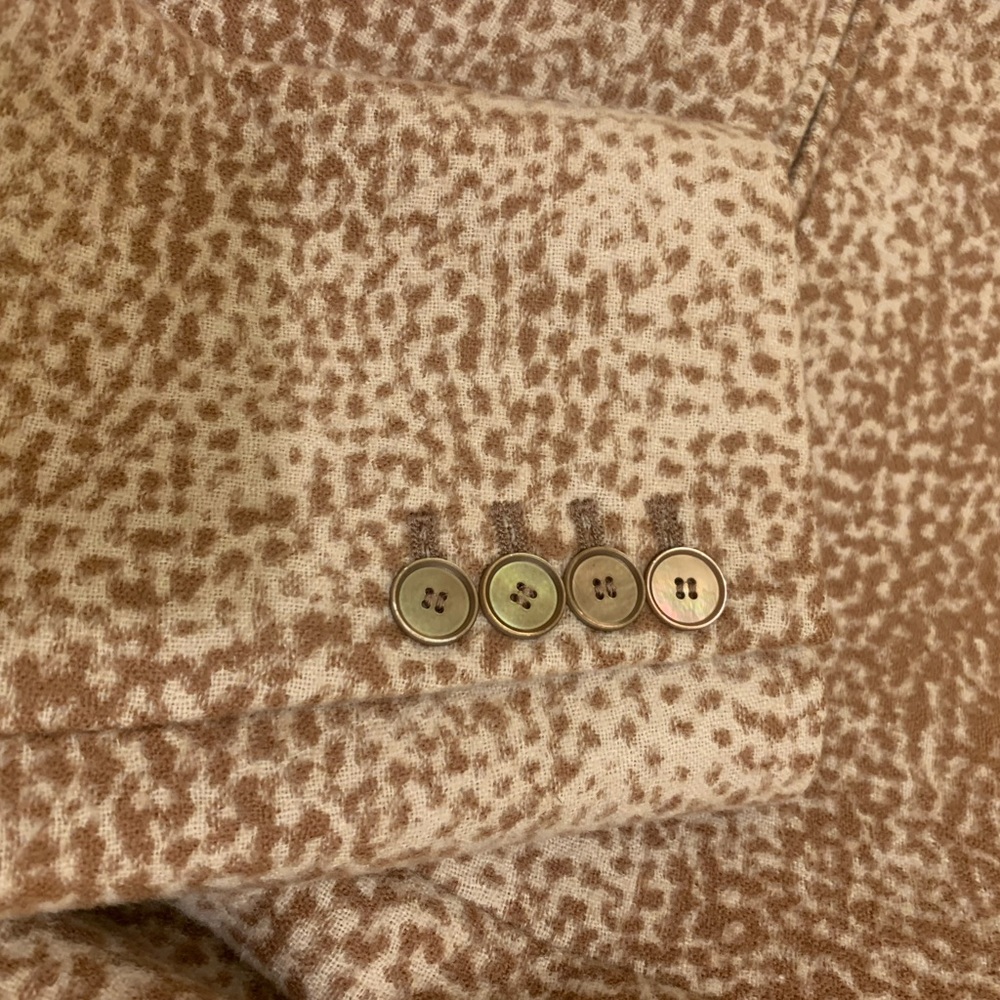 ROCHAS single- breasted virgin boiled wool coat